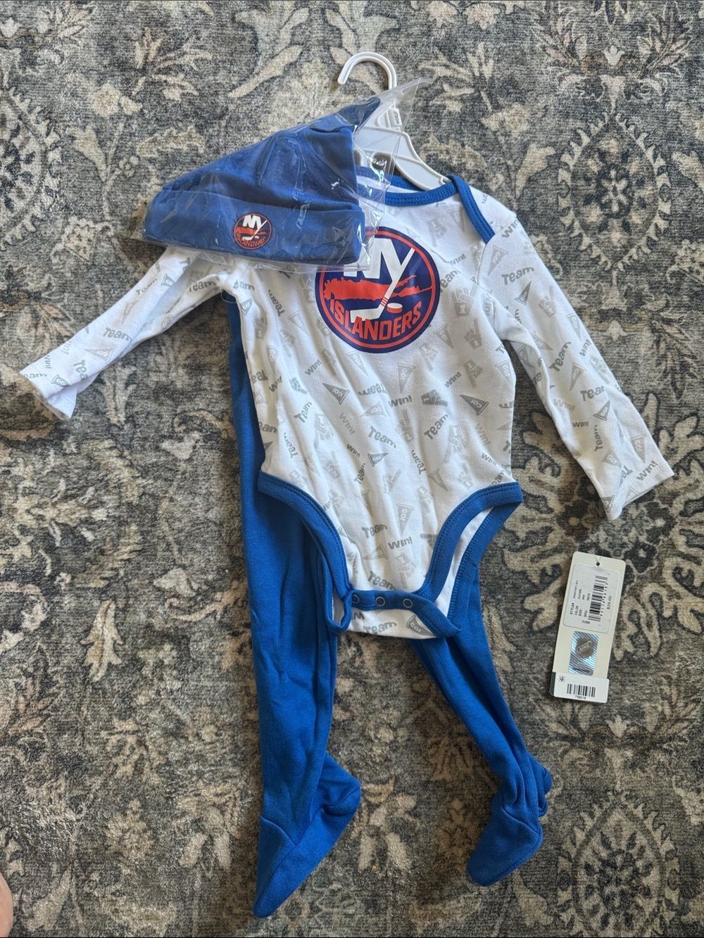 NWT Baby One-Piece Footed Bodysuit with Hat